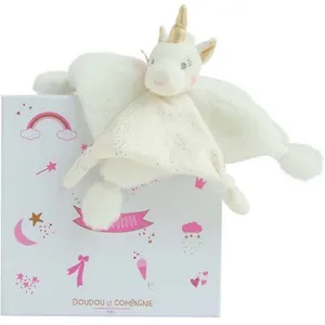 Doudou et Compagnie Doudou Licorne Or 16 Cm - Doudou Et Compagnie pas cher