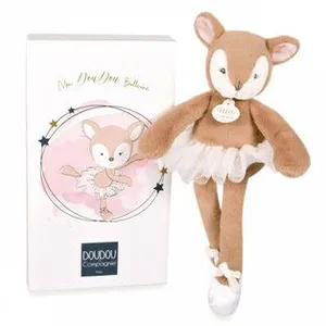 Doudou et Compagnie Mon Doudou Ballerine - Faon 30 Cm pas cher