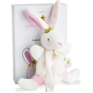 Doudou attache-sucette - Lapin étoile pas cher