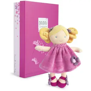 Poupée - DOUDOU ET COMPAGNIE - Demoiselle Doudou Pretty - Rose - 28 cm pas cher