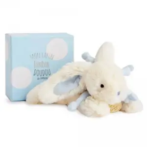 Comparateur de prix : Doudou et Compagnie Doudou Et Compagnie Lapin Bonbon 25 Cm - Bleu