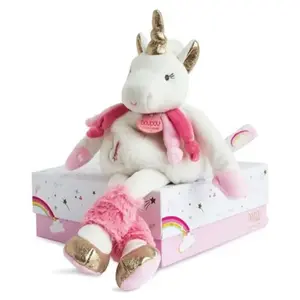 Pantin Doudou et Compagnie Lucie la Licorne 22 cm pas cher