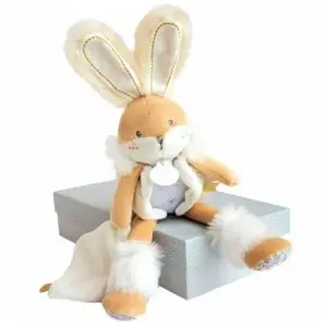 Doudou Pantin blanc lapin de sucre 31 cmVendu parrakuten