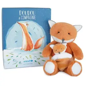 Comparateur de prix : Unicef bébé et moi Doudou et Compagnie Renard 25 cm