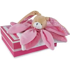 Coffret doudou lapin collector rose (28 cm) pas cher