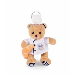 Peluche Doudou et Compagnie Porte-Clés Ours Chef pas cher