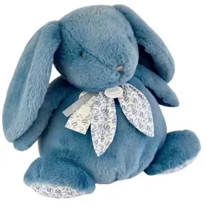 Lapin Doudou Pantin Bleu (42 cm) pas cher