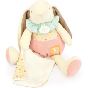 Doudou et Compagnie Peluche Lapin Ciboulette Dans mon jardin (28 cm) pas cher
