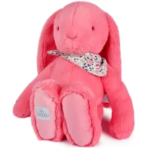 Peluche Lapin Fleurette Corail (50 cm) pas cher