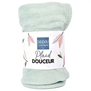Couverture douceur vert amande (70 x100 cm) pas cher
