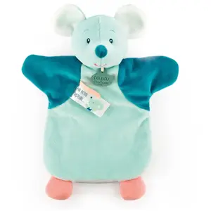 Doudou et Compagnie - Doudou marionnette - Souris - Verte- DC4005 pas cher