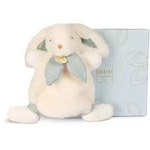 Doudou Lapin Bonbon bleu gris (25 cm) pas cher