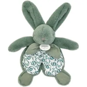 Peluche Lapin Doudou Pantin vert sauge (18 cm) pas cher