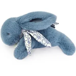 Peluche Lapin Doudou Pantin bleu (25 cm) pas cher
