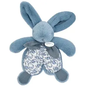 Peluche Lapin Doudou Pantin bleu (18 cm) pas cher