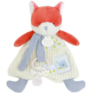 Doudou attache-sucette Romarin Le Renard (19 cm) pas cher