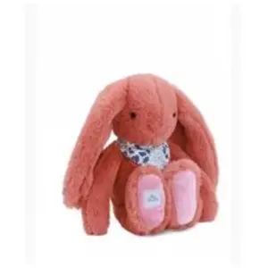 Comparateur de prix : Doudou et Compagnie Peluche Lapin Fleurette terracotta 35 cm
