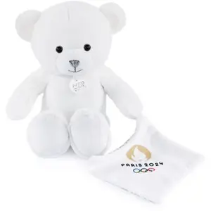 Comparateur de prix : Peluche Doudou et Compagnie Ours Paris Blanc avec doudou