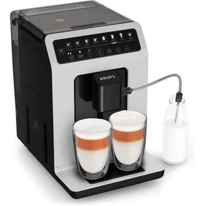 Krups Evidence Eco-Design, Machine à café automatique, 7 boissons préréglées, Cappuccino, Expresso, Boissons lactées, Système One-Touch, Fabriqué en France, Nube, Métal, YY4660FD
