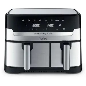 Friteuse sans huile Tefal Dual Easy Fry & Grill EY905REC 8.3L Inox Rec... pas cher