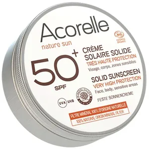 Acorelle Crème Solaire Solide Bio SPF50+ 30g pas cher