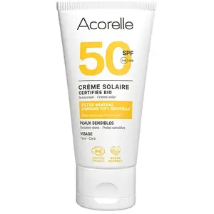 Acorelle Crème Solaire Visage SPF50 Bio 50ml pas cher
