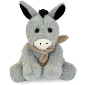 Histoire d'Ours Peluche petit âne foulard (14 cm) pas cher