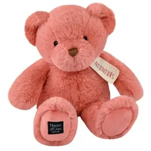 Histoire d'Ours Peluche le Nounours rose praline (28 cm) pas cher
