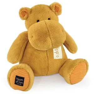 Comparateur de prix : Peluche Hippo Histoire d'Ours - Jaune - 35/44 cm - A partir de 3 ans