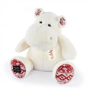 Peluche Histoire d'Ours Hippo - blanc noel - 35/44 cm pas cher