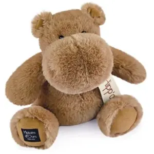 Histoire d'Ours Peluche L'Hippo chocolat chaud (25 cm) pas cher