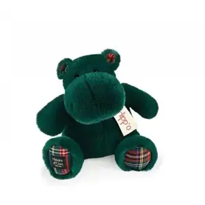 Histoire d'Ours Hippopotame - Vert Sapin 25cm pas cher