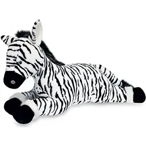 Histoire d'Ours Peluche Zéphir le zèbre Terre sauvage (50 cm) pas cher