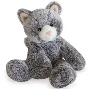 Peluche Histoire d'Ours Sweety Mousse Chat 25 cm Gris pas cher