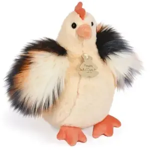 Peluche poule beige - 20CM Beige Histoire d'ours pas cher