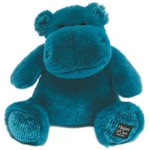Histoire d'Ours Hippo 25 cm BLEU CANARD Histoire d'ours pas cher