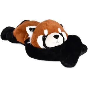 Peluche géante Panda Roux lesté PODCOLL (100 cm) pas cher