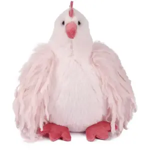 Peluche POULETTE Rose lady (20 cm) pas cher