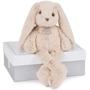 Comparateur de prix : Histoire d'Ours Coffret peluche Lapin Copains câlins beige (40 cm)