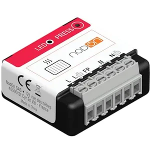 Module chauffage fil pilote connecté - NODON - SIN-4-FP-21 - Zigbee 3.0 - Durable - Programmable pas cher