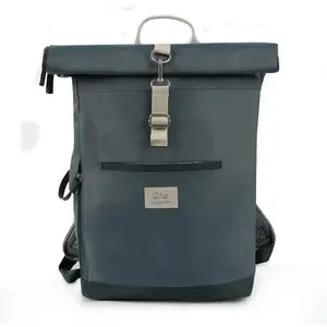 OUTLANDER Sac À Dos À Langer Roll-Top Gris Vert - Outlander pas cher