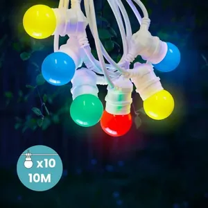 SKYLANTERN Guirlande Guinguette 10M Cable Blanc IP65 Raccordable en sé...Vendu parcdiscount