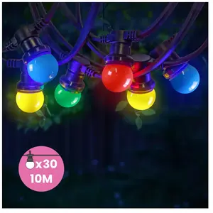 SKYLANTERN Guirlande Guinguette IP65 Guirlande Lumineuse 10M 30 Bulbes... pas cher