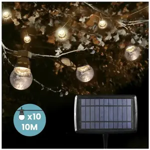 Guirlande Guinguette Solaire - SKYLANTERN - 10M Transparente - Vintage... pas cher