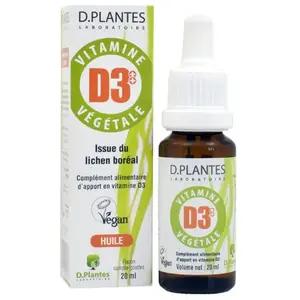 D.Plantes Vitamine D3 Végétale 400UI 20ml pas cher