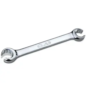 Clé à tuyauter 8x10mm 6 pans angle 13° CrV - OS 0071 - CLAS Equipements pas cher