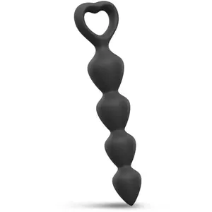 Love to Love - Anaal Ketting Met Hartvormig Handvat BING BANG - Zwart ... pas cher