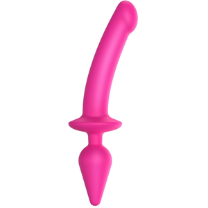 Strap-On-Me - Semi-Realistische Switch Plug-In 2-in-1 Dildo & Buttplug - Roze