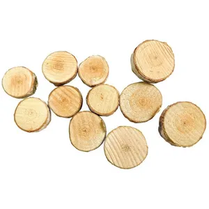 Mini rondins en bois - CTOP - Décoration de table - Noël - 50 pièces pas cher