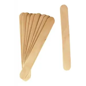 Bâtonnets plats en bois Languettes 15 x 18 cm 50 pièces pas cher